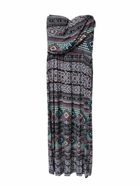 American Rag Women’s Colorful Sleeveless Bohemian Style Stretch Maxi Dress M
